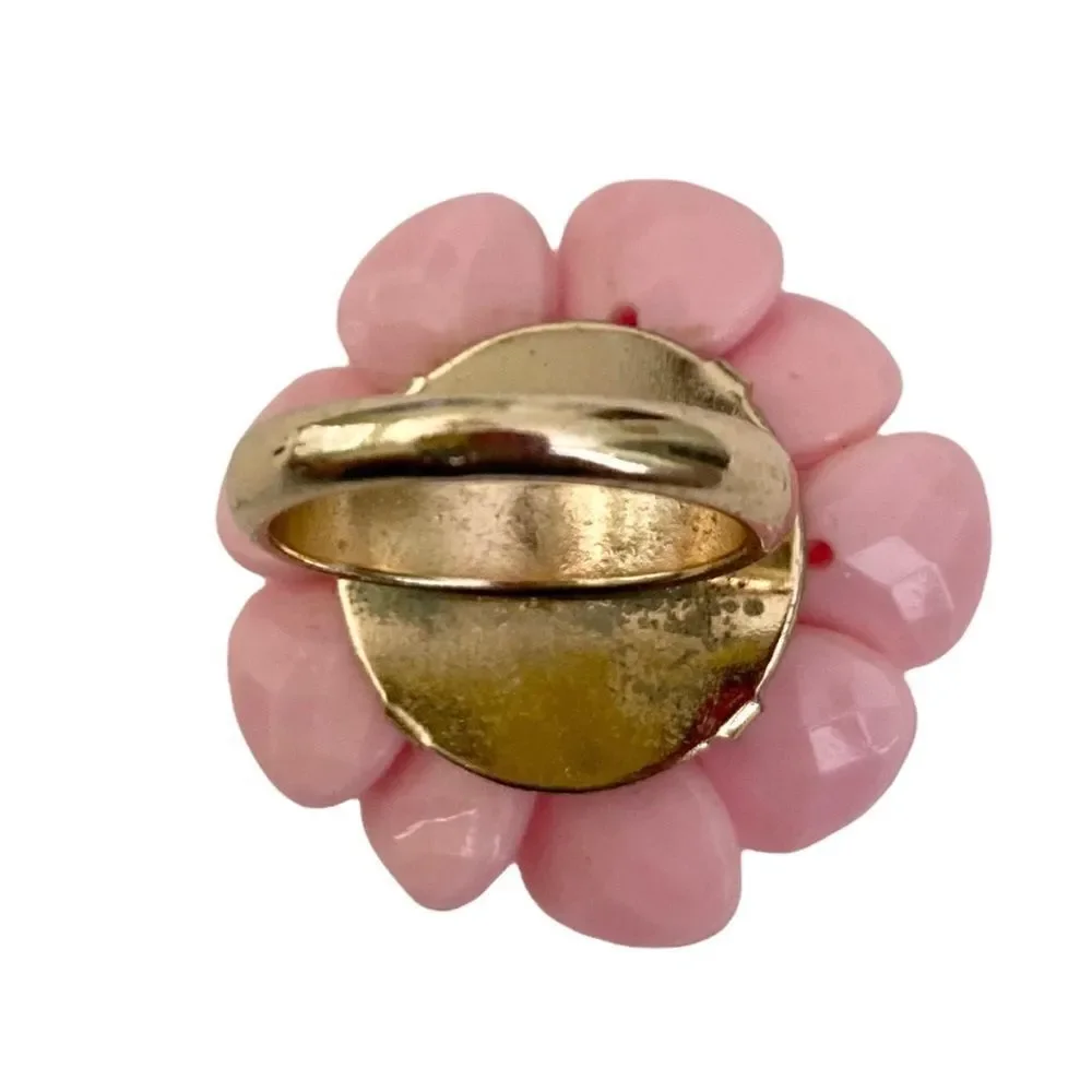 Fashionable Statement Floral Ring in One Size